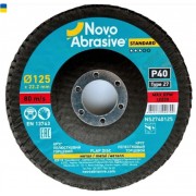 Круг пелюстковий NovoAbrasive Standart 125x22.23 P40 T29